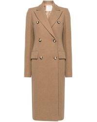 Sportmax - Wool Double-Breasted Coat - Lyst