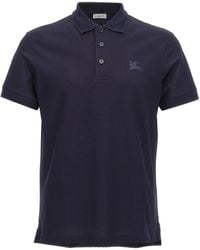 Burberry - Logo Embroidery Polo Shirt - Lyst