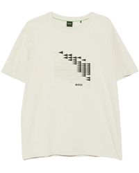 BOSS - Light Graphic T-Shirt - Lyst
