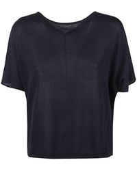 Base London - Cotton Blend Top - Lyst