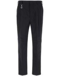Prada - Flat Front Pants - Lyst