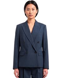 BOSS - Solid Peaked Lapel Blazer - Lyst
