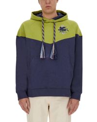 Etro - Cotton Hoodie With Logo - Lyst
