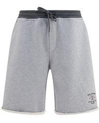 Brunello Cucinelli - Shorts Cotton Drawstring - Lyst