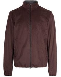 Herno - Solid Mock Collar Jacket - Lyst