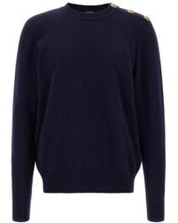 Balmain - 'Leone Catena' Button Sweater - Lyst
