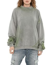DIESEL - Mock Collar Sweatshirt - Lyst