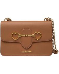 Love Moschino - Heart Logo Medium Shoulder Bag - Lyst