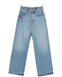 Jacquemus - Wide-Leg Light Jeans With High Waist - Lyst