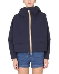 K-Way - Solid Hood Jacket - Lyst