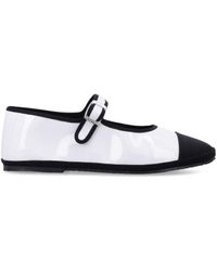 DROGHERIA CRIVELLINI - Leather Ballet Flats - Lyst