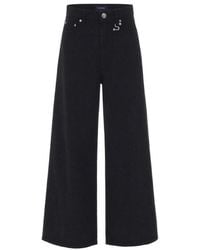 Sportmax - Flared Flat Front Pants - Lyst
