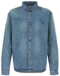 Saint Laurent - Cassandre Denim Shirt - Lyst