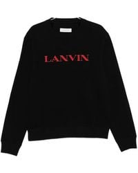 Lanvin - Logo Crew Neck Sweatshirt - Lyst