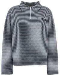 Miu Miu - Stripes Shirt Collar Polo - Lyst
