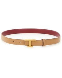 Tod's - Logo Buckle Reversible Belt - Lyst