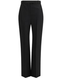 McQueen - Tailored Flat Front Pants - Lyst