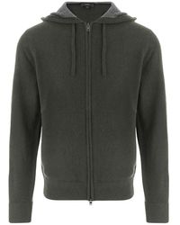 Vince - Dark Zip Up Hoodie - Lyst