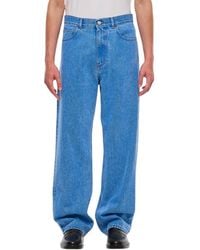 Marni - Loose-Fitting Five-Pocket Denim Trousers With Classic Closure - Lyst
