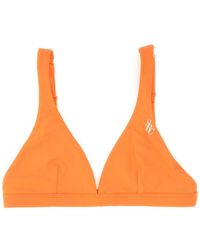 Sporty & Rich - Logo Bikini Top Swimwear - Lyst