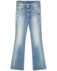 DIESEL - Bootcut Mid Rise Jeans - Lyst