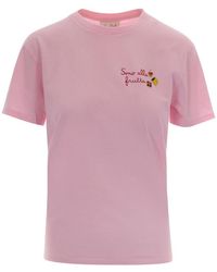 MC2 Saint Barth - Embroidered Crew Neck T-Shirt - Lyst