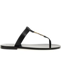 Saint Laurent - 'Cassandre' Sandals - Lyst
