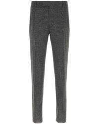 McQueen - Flat Front Pants - Lyst