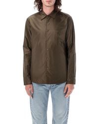 Aspesi - Lilo Taffeta Padded Overshirt - Lyst