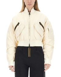 K-Way - Solid Mock Collar Jacket - Lyst