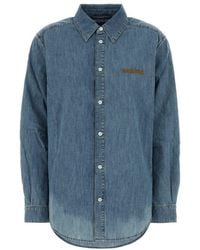 Miu Miu - Regular Solid Shirt - Lyst