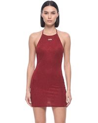 Off-White c/o Virgil Abloh - Halter Neck Mini Dress - Lyst
