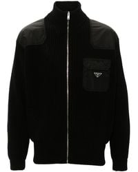 Prada - Wool And Cashmere Cardigan - Lyst