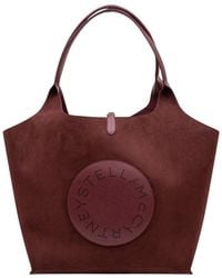 Stella McCartney - Burgundy Logo Reversible Large Tote - Lyst