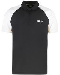 BOSS - Color Block Logo Polo - Lyst