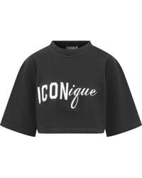 DSquared² - Graphic Crew Neck T-Shirt - Lyst