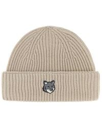 Maison Kitsuné - Logo Beanie Cap - Lyst