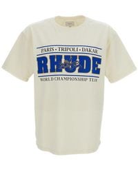 Rhude - Crew Neck T-Shirt - Lyst
