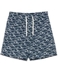 Paul & Shark - Printed Swim Shorts - Lyst