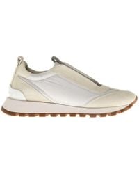 Brunello Cucinelli - Bead-Embellished Low Top Sneakers - Lyst