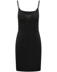 DSquared² - V Neck Sleeveless Midi Dress - Lyst