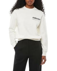 Ambush - Logo Crew Neck Sweatshirt - Lyst