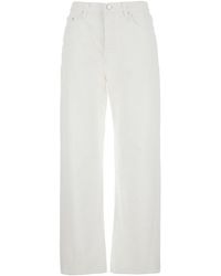 TOTEME - High Waisted Jeans With Twisted Seam - Lyst