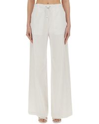 Moschino - Relaxed Flat Front Pants - Lyst