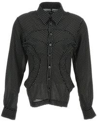 Junya Watanabe - Polka Dot Fluid Fabric Shirt - Lyst