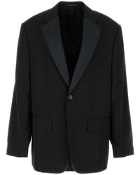 Balenciaga - Notched Lapel Blazer - Lyst