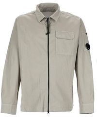C.P. Company - Solid Shirt Collar Jacket - Lyst