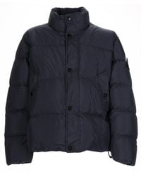 Stone Island - Dark Solid Mandarin Collar Jacket - Lyst