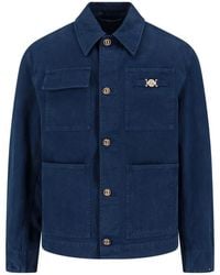 Versace - Shirt Collar Jacket - Lyst