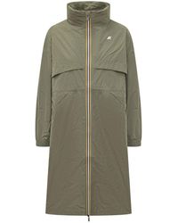 K-Way - Logo Mock Collar Jacket - Lyst